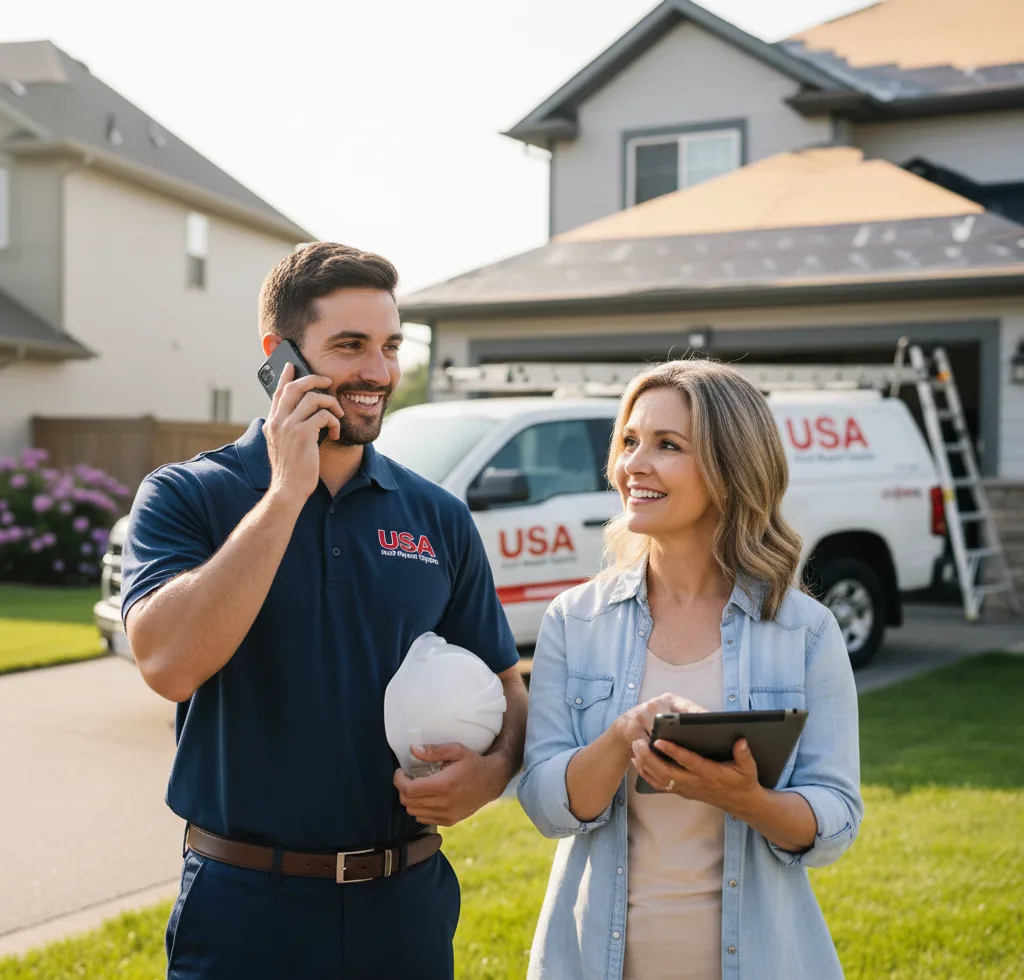 USA Roof Repair Experts customer support in Kershaw